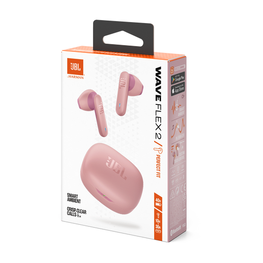 JBL Wave Flex 2 - Pink - True Wireless Earbuds - Detailshot 15